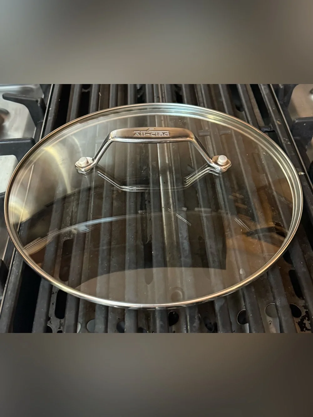 All-Clad Glass Replacement Lid Only with Stainless Handle - Clear- 10”